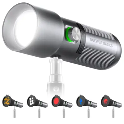 Image de Lampe LED Portable Neewer FL10 - 4 Couleurs & 20 Filtres Gobo