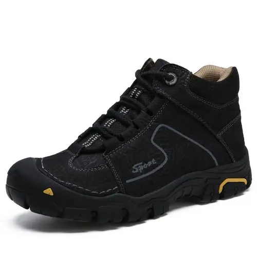 Image de Chaussures de Randonnée Homme Imperméables en Cuir