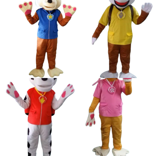 Immagine di Costume da Cane Cartone Animato per Adulti e Bambini - Mascotte Peluche per Carnevale, Halloween, Spettacoli e Passeggiate