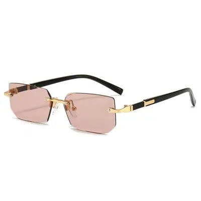 Image de Lunettes de Soleil Sans Monture - Style Carré & Élégant