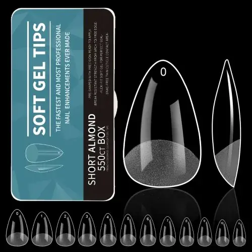 Image de Ongles Faux Acrylique Transparent - 550 Pièces