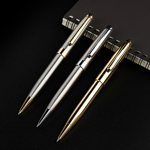 Immagine di Penna a sfera retrattile elegante con scrittura liscia e custodia inclusa – Idea regalo raffinata per uomini e donne