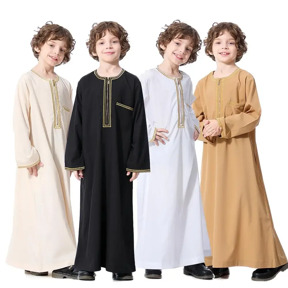 Afbeelding van Stijlvolle Islamitische Jongensjurk voor Kinderen