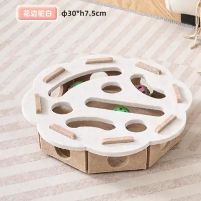 Image de Poteau à Gratter Sisal pour Chat - Jouet Interactif