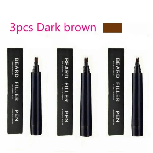 3pcs marrone scuro