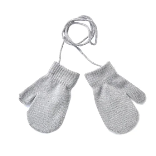 Afbeelding van Winterbabyhandschoenen Warme wanten Kinderen Lange Vingerhandschoenen voor 1-3Y Kinderen Hangende nek Winterhandschoenen Pasgeboren babyaccessoires