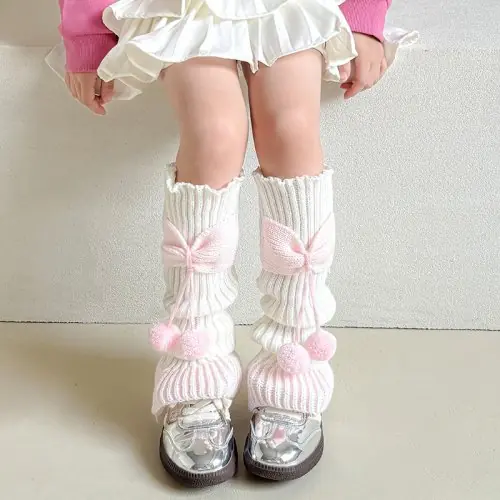 Image de Jambières Lolita à Nœud Papillon - Chaudes & Mignonnes