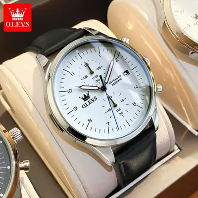 Image de Montre Homme Luxe Chronographe Quartz Étanche