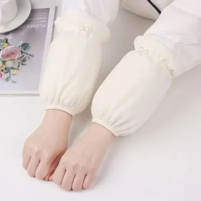 Image de Manches en Peluche Chaudes & Anti-Salissure pour Femmes