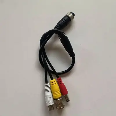 Image de Câble Vidéo Extension Aviation 4 Broches BNC RCA DC