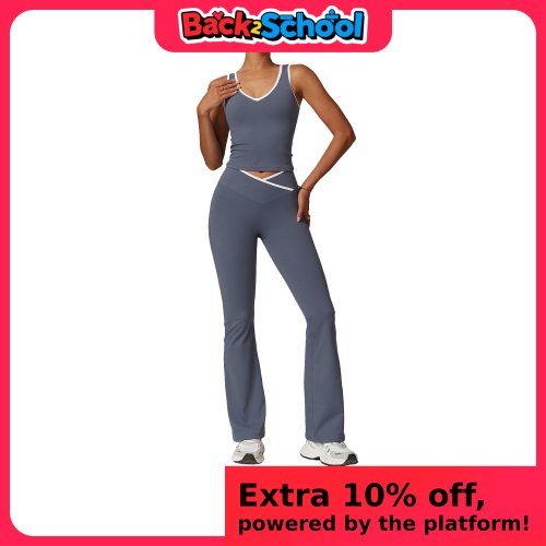 Immagine di Set Yoga 2 Pezzi – Leggings e Reggiseno Sportivo
