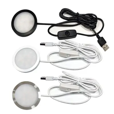 Image de Lampe LED Sous Meuble USB 5V - Éclairage Intérieur pour Vitrine, Étagère, Caravane