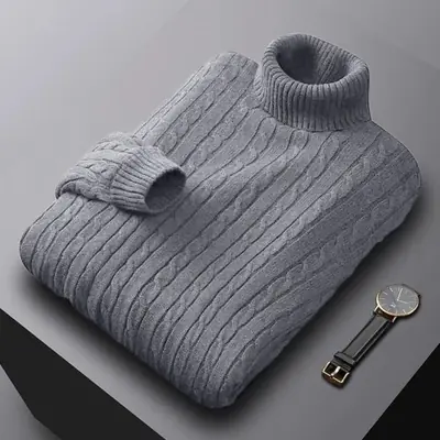 Image de Pull Col Roulé Homme - Élégant & Confortable