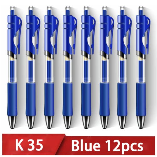 Bild von Einziehbarer Kugelschreiber Set – 12er Pack in Schwarz, Rot & Blau