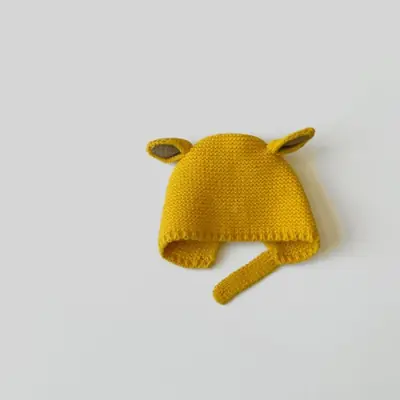 Chapeau Lapin Tricoté pour Bébé - Hiver Mignon