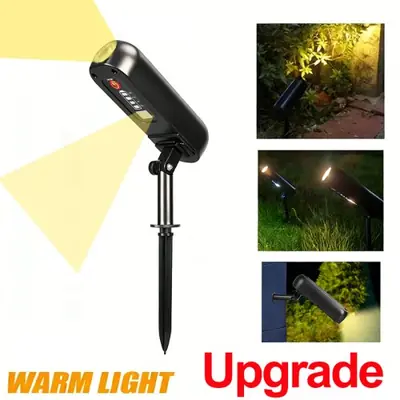 Image de Projecteur Solaire LED 2 en 1 - Éclairage Extérieur Jardin
