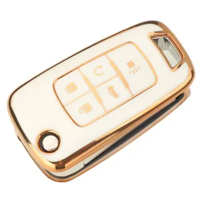Image de Étui de Clé Voiture TPU Souple - Protection Anti-Choc pour Chevrolet, Buick & Opel