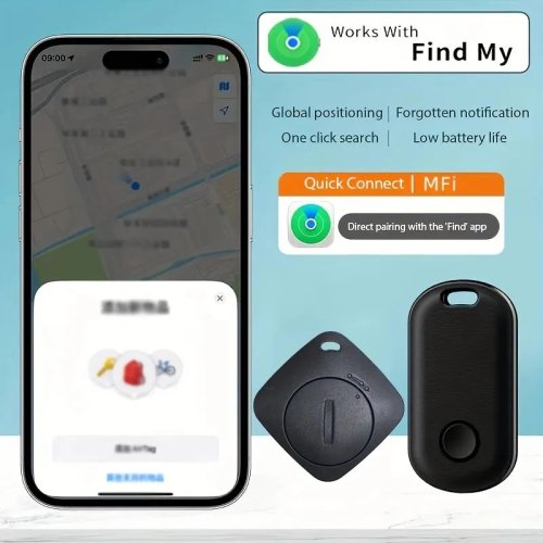 Afbeelding van Bluetooth GPS Tracker met Apple Find My compatibiliteit – Slimme Tracker voor Tassen, Flessen, Portemonnees, Fietsen en Sleutels