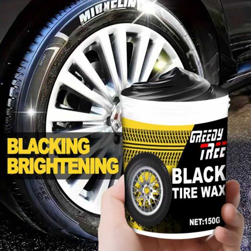 Immagine di Spray e medicazione per pneumatici – Smalto per pneumatici nero lucido con protezione UV, rivestimento per pneumatici di lunga durata per auto – Ripristina