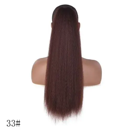 Image de Extension Cheveux Synthétique 22 Pouces - Queue de Cheval Bouffée