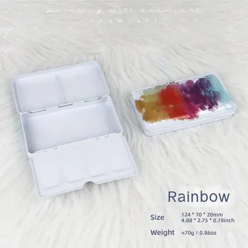 Image de Boîte Aquarelle Portable Pliante en Métal
