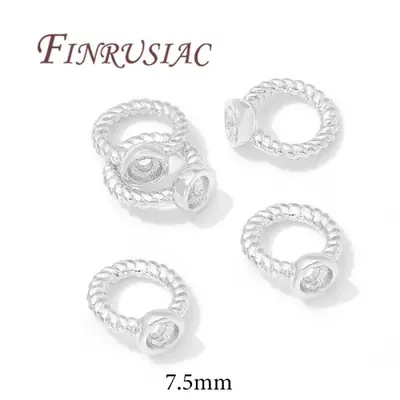 Image de Connecteurs de Perles 4mm Plaqué Or 18K - Finition Élégante pour Bijoux DIY