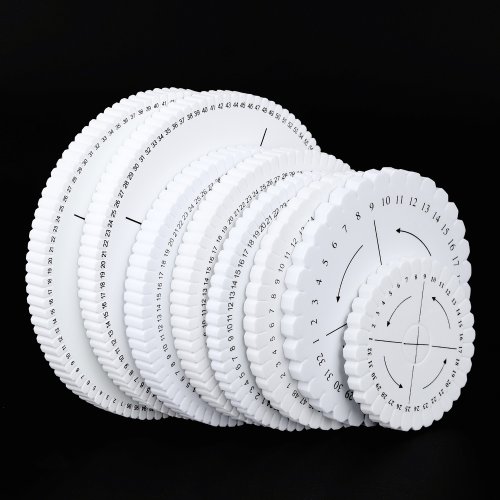 Immagine di Disco intrecciato Quadrato rotondo per maglieria Kumihimo Cavo per perline Vassoio per disco Intrecciatura Piastra intrecciata Bracciale fai da te Telaio per tessitura Strumento per bordo