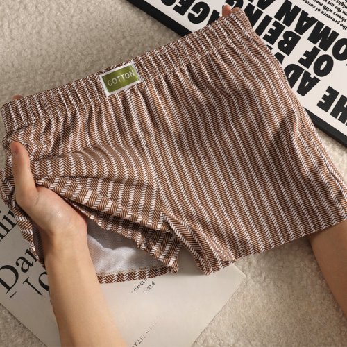 Imagen de Boxers para Hombre de Algodón Suave y Transpirable, Diseño a Rayas, Corte Holgado y Cómodo, Ideal para el Hogar y Actividades Deportivas, Tallas Grandes