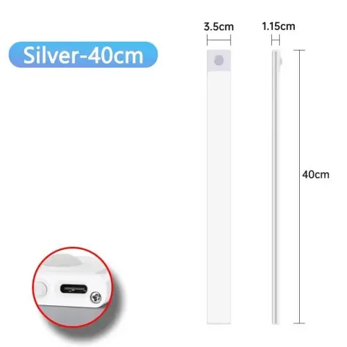 Silbrig 40CM