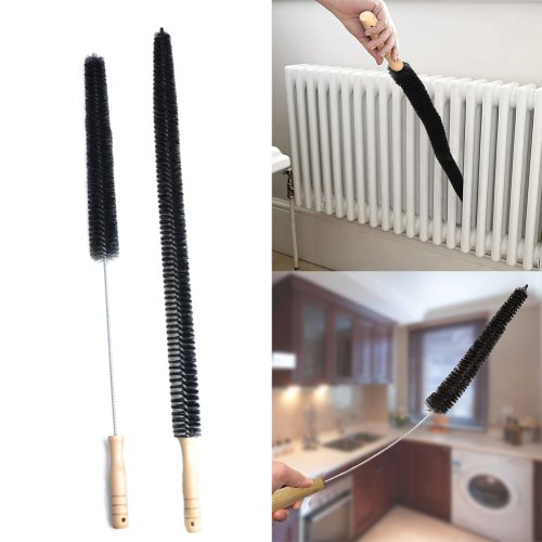 Image of 70/75cm Radiator Cleaner Brush Multi-Purpose Bendable Long Thin Cleaner Duster Washing Machine Cleaning Tools Dryer Duct Brush