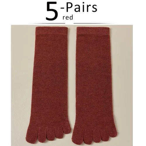 5 Pairs red
