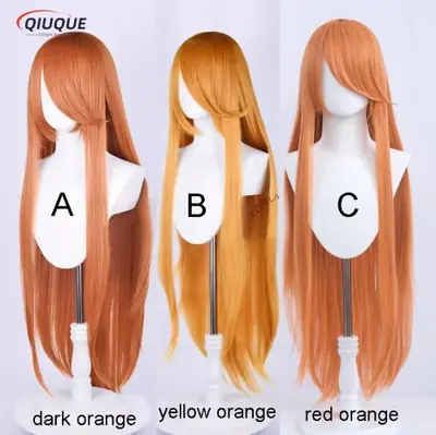 Image de Perruque Cosplay 100 cm - 73 Couleurs, Synthétique Résistant à la Chaleur