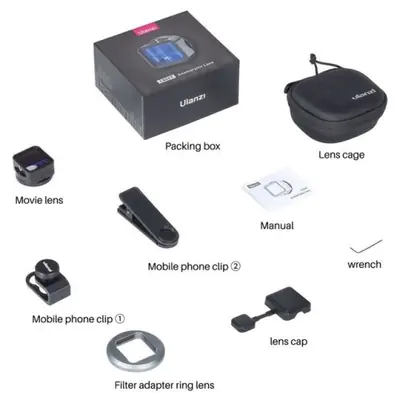 Image de Lentille Anamorphique 1.55x pour iPhone & Samsung - Écran Large Cinéma