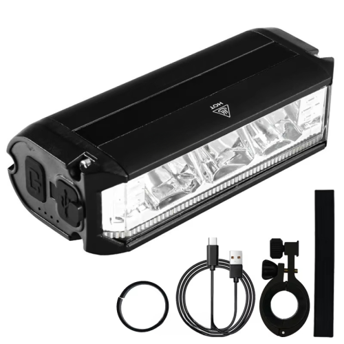 Imagen de 1800LM 3 luces Led para bicicleta de montaña 2000MAH linterna recargable para bicicleta accesorios p...