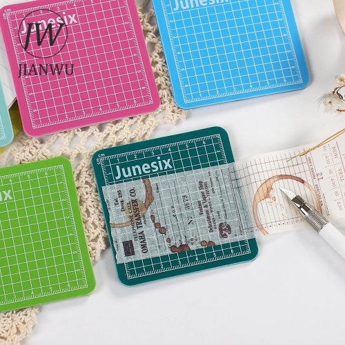 Image of JIANWU 8*8cm Cute Mini Model Cutting Pad Creative DIY Multipurpose Engraving Edition Paper Cutting Rail Cutting Tool