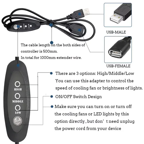 Image de Ventilateur USB 5V pour Routeur & TV Box - Refroidissement Efficace