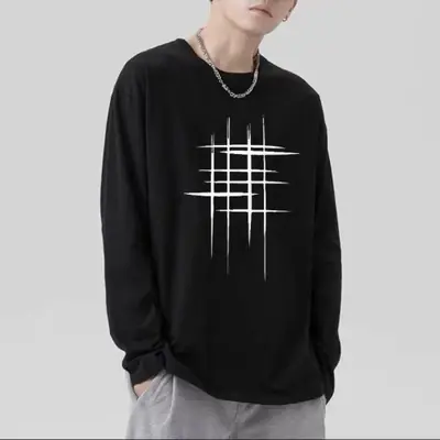 Image de T-Shirt Homme Croix d'Épines - Style Y2K Hip Hop
