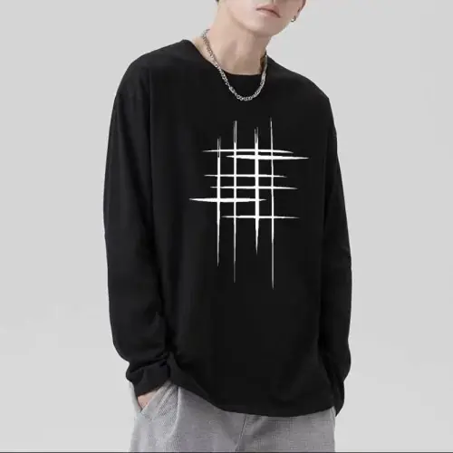 Image de T-Shirt Homme Croix d'Épines - Style Y2K Hip Hop