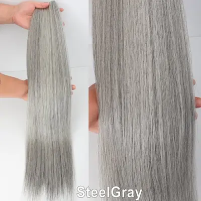 Image de Extensions Synthétiques 65cm - Cheveux Lisses Russes Bio-Proteine