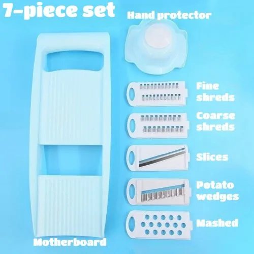 Niebieski 1set(7pcs)