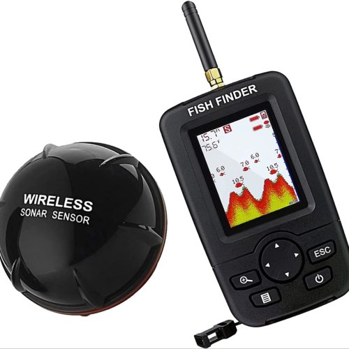 Immagine di Sonar wireless Avviso pesca Fish Finder Ecoscandaglio subacqueo Rilevatore di pesca Fish Finder portatile