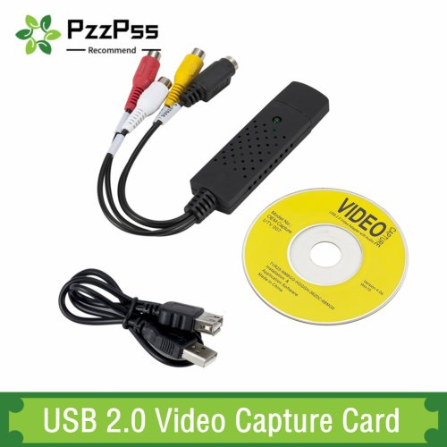 Imagen de Convertidor USB 2.0 VHS a DVD: Captura y Convierte Videos Analógicos a Digital con Tarjeta de Grabación para PC