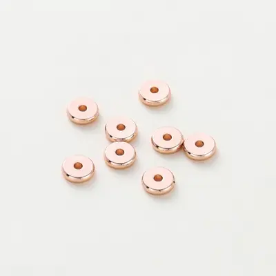 Image de Perles d'espacement dorées 14K/18K - Lot de 50 pour bijoux DIY