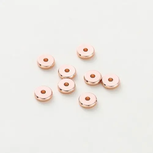 Image de Perles d'espacement dorées 14K/18K - Lot de 50 pour bijoux DIY