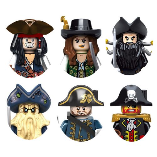 Image de Pirates des Caraïbes - Blocs de Construction Jack Sparrow & Davy Jones