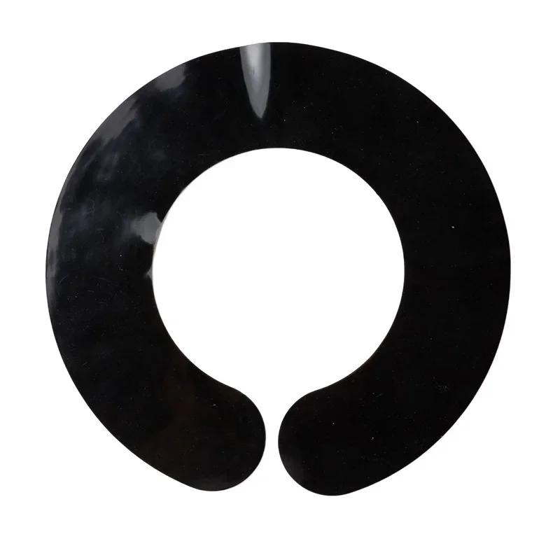 Image of Silicone Stylist Cutting Collar Hair Dyeing Shawl Waterproof Neck Cape Wrap Cover Barber Hairdressing Hair Coloring Accessories