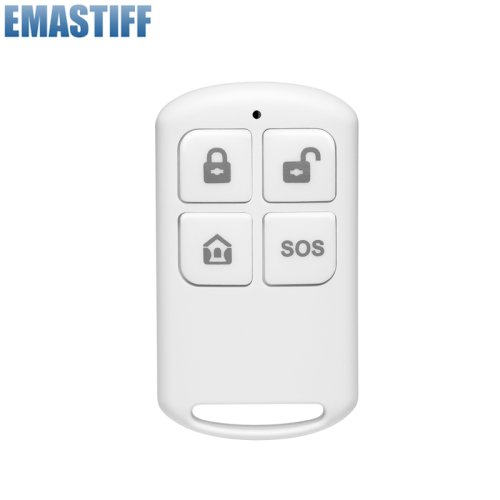 Zdjęcie 433MHz bezprzewodowy pilot zdalnego sterowania metalowy brelok do Tuya Wifi GSM W2B W3B W4B W7B PG103 domowy System alarmowy