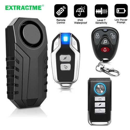 Image of Wireless Motorcycle Bike Vibration Alarm IP55 Waterproof Bicycle Alarm Remote Control Anti-theft Motobike Detector Alarm System