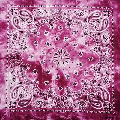 Image de Bandana Hip Hop 100% Coton - Écharpe Dégradé Paisley