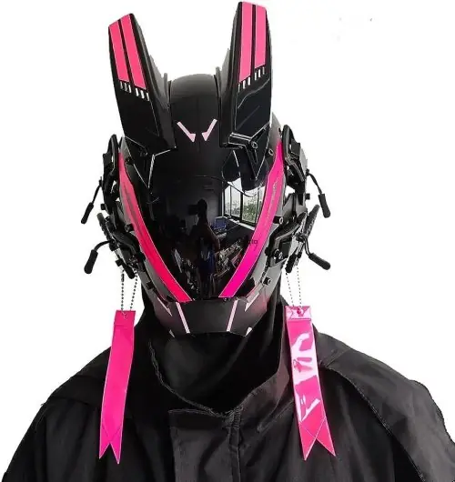 Image de Masque LED Punk Futuriste - Accessoire de Festival & Cosplay
